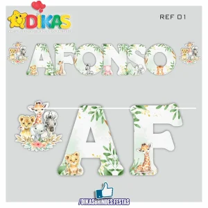 ALFABETO TEMÁTICO - ANIMAIS DA SELVA