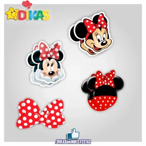 APLIQUES PEQUENOS - MINNIE VERMELHA
