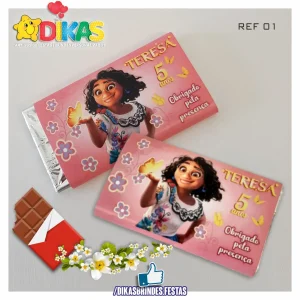 TABLET CHOCOLATE 20G PERSONALIZADO - ENCANTO
