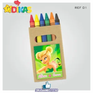 CAIXA DE LÁPIS DE CERA PERSONALIZADA - SININHO