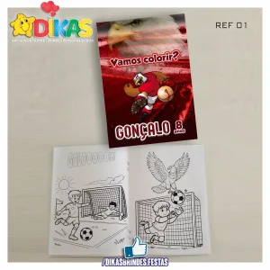 LIVRINHO PARA COLORIR - FUTEBOL BENFICA