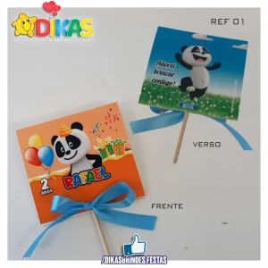 CHUPA PERSONALIZADO - PANDA E OS AMIGOS