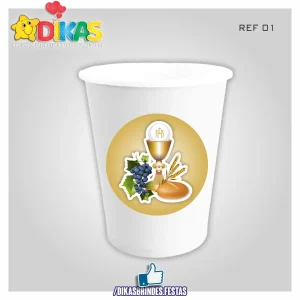 COPO EM PAPEL 20cl - 1ª COMUNHÃO / CRISMA