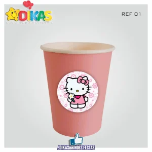 COPO EM PAPEL 20cl - HELLO KITTY