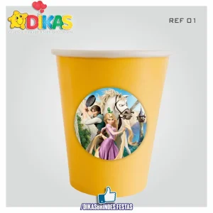 COPO EM PAPEL 20cl - RAPUNZEL