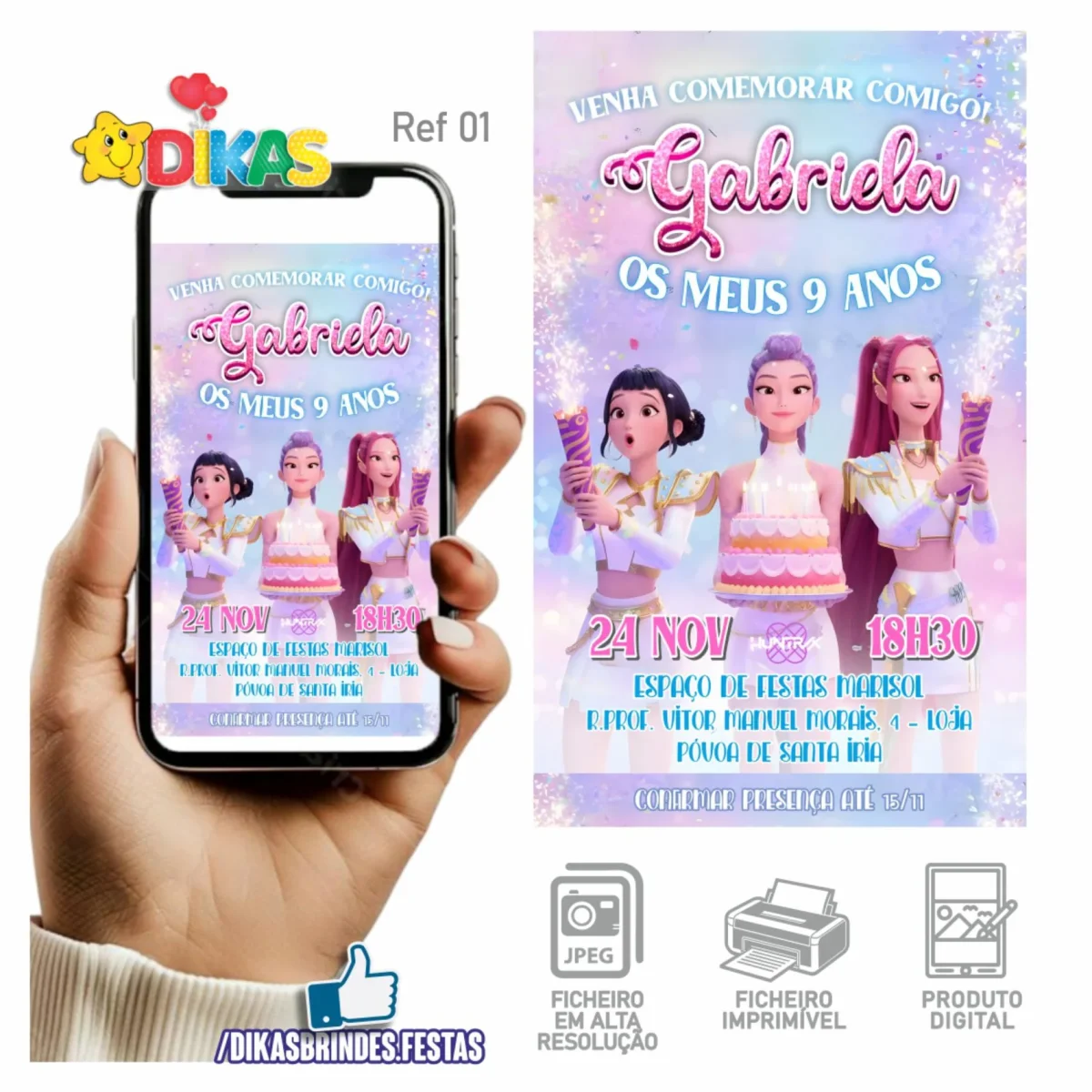 CONVITE DIGITAL GUERREIRAS DO K-POP - Image 2
