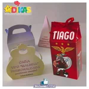 CAIXAS PERSONALIZADAS PARA BRINDES - FUTEBOL BENFICA