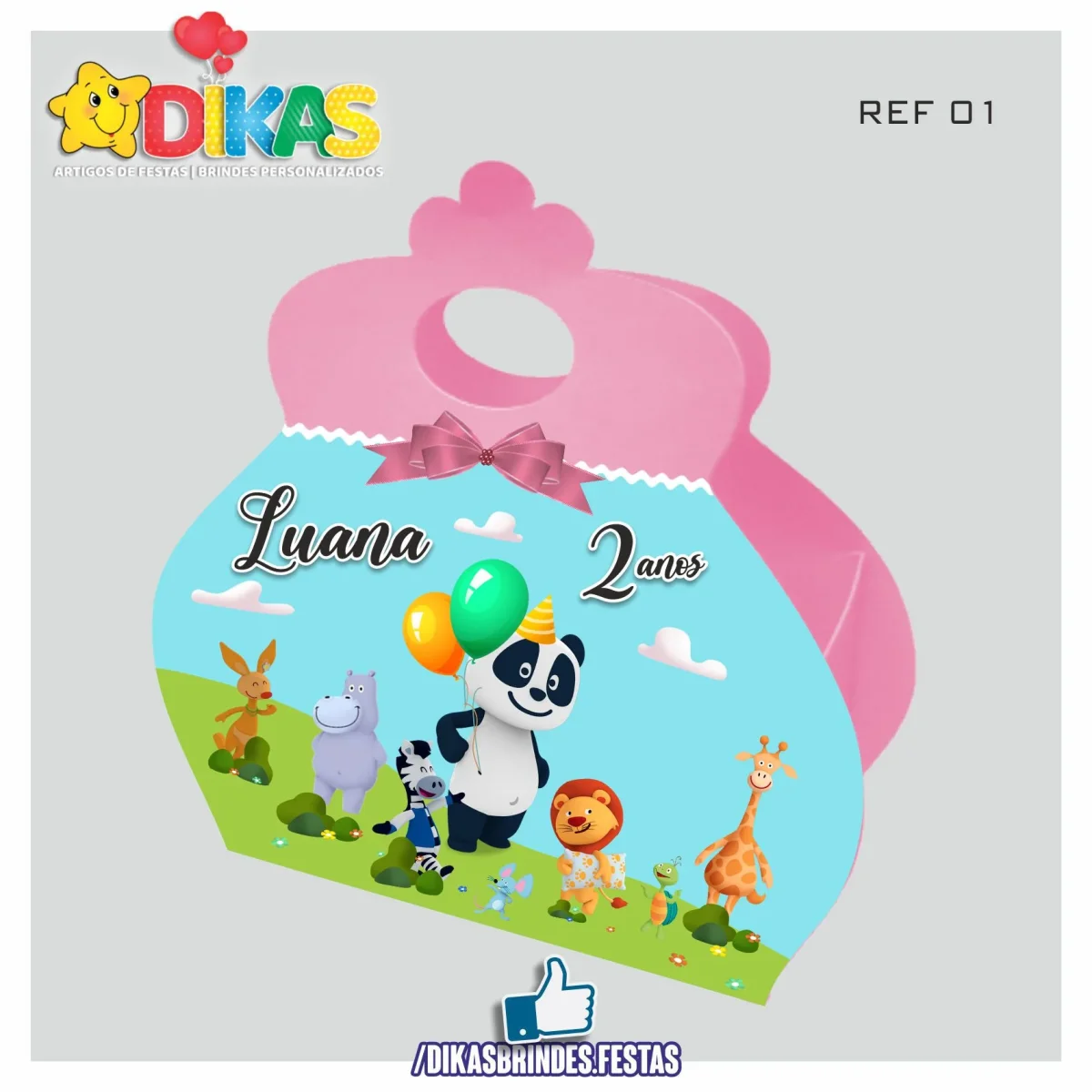 CAIXAS PERSONALIZADAS PARA BRINDES - PANDA E OS AMIGOS - Image 5