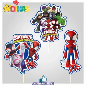 FIGURAS DECORATIVAS PARA BOLO - SPIDEY