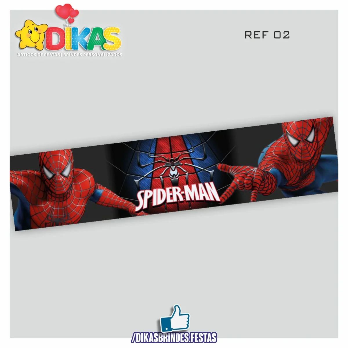 FAIXA TEMÁTICA E/OU PERSONALIZADA - HOMEM ARANHA - Image 4