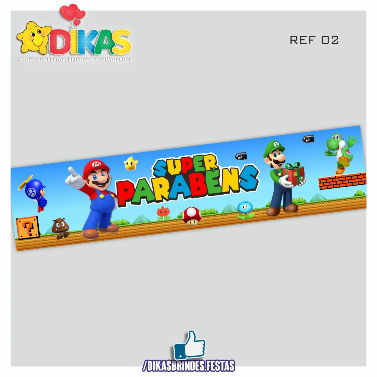 FAIXA TEMÁTICA E/OU PERSONALIZADA - MARIO BROS - Image 4