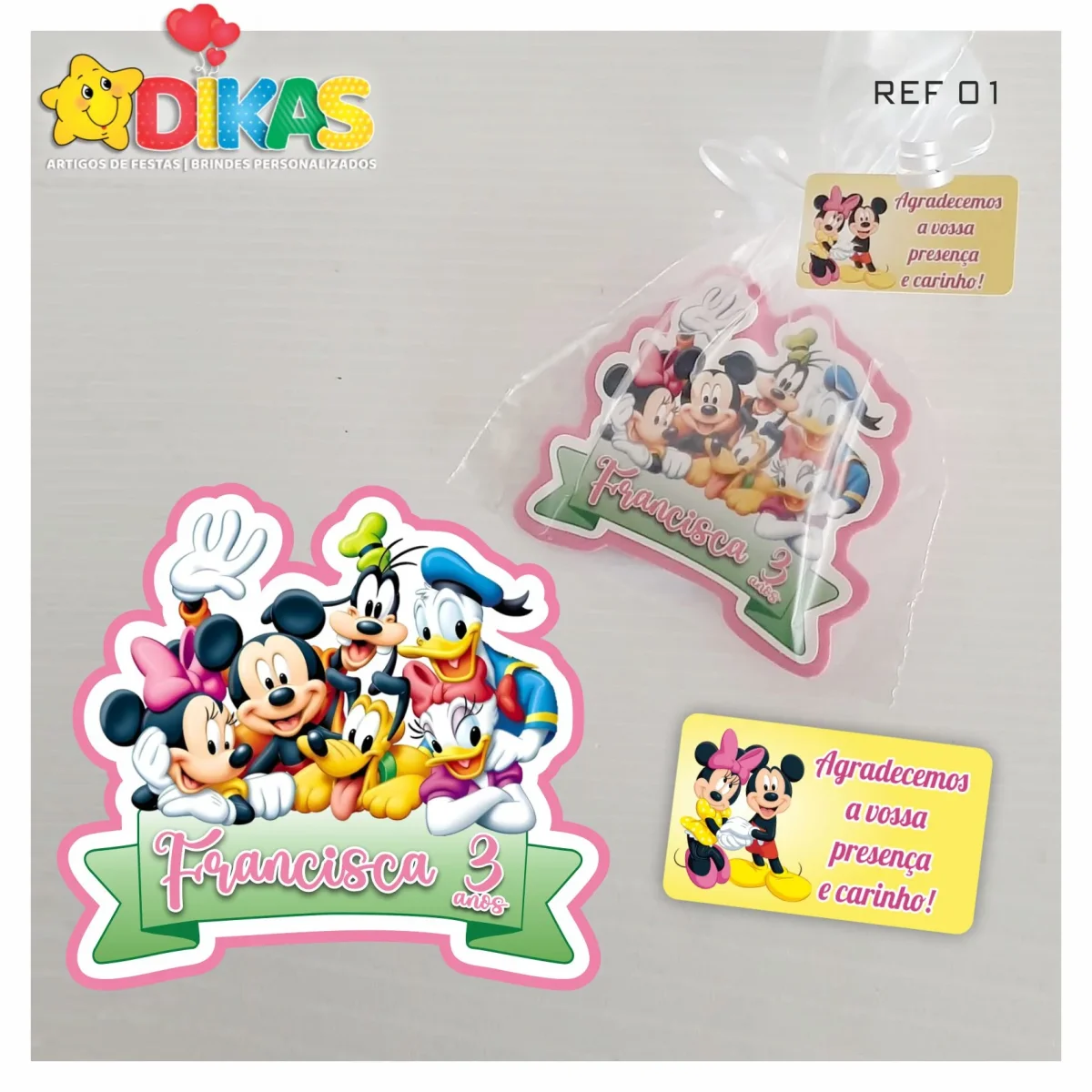 IMAN ARTESANAL PERSONALIZADO - MICKEY E OS AMIGOS - Image 2
