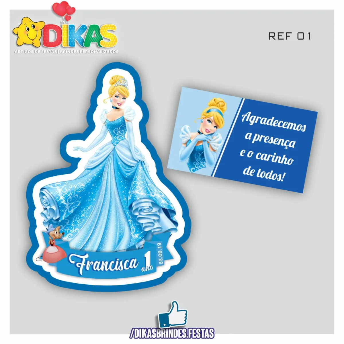 IMAN ARTESANAL PERSONALIZADO - CINDERELA - Image 2