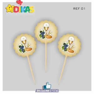TOPPERS SIMPLES - 1ª COMUNHÃO / CRISMA