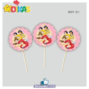 TOPPERS SIMPLES - PRINCESAS DISNEY