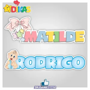 NOME DECORATIVO - BEBÉ