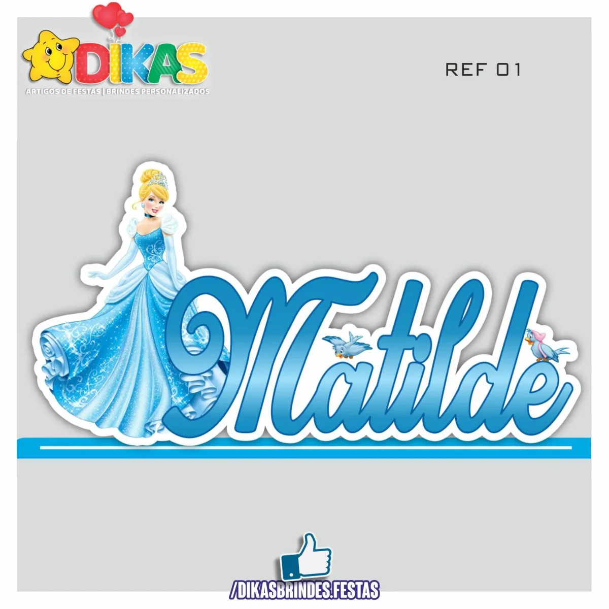 NOME DECORATIVO - CINDERELA