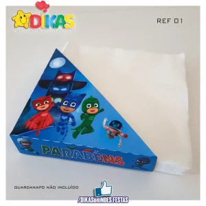 PORTA-GUARDANAPO EM PAPEL - PJMASKS