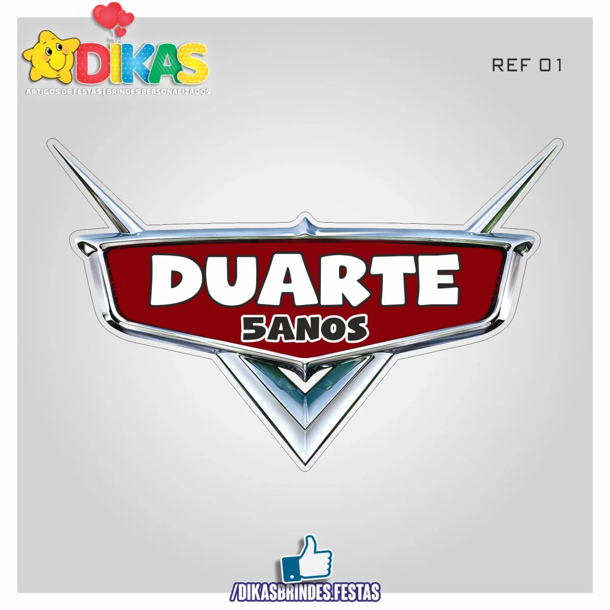 PLACAR DE PAREDE - CARS