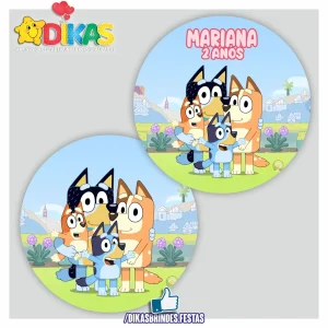 PAINEL CENÁRIO REDONDO - BLUEY