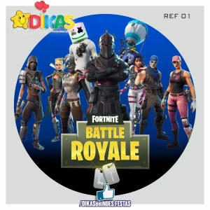 PAINEL CENÁRIO REDONDO - FORTNITE