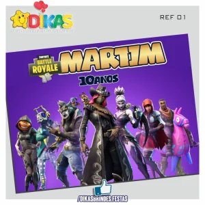 PAINEL TEMÁTICO E/OU PERSONALIZADO - FORTNITE
