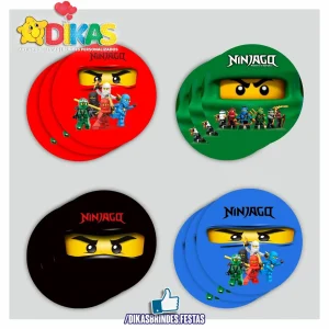AUTOCOLANTE 5cm - NINJAGO