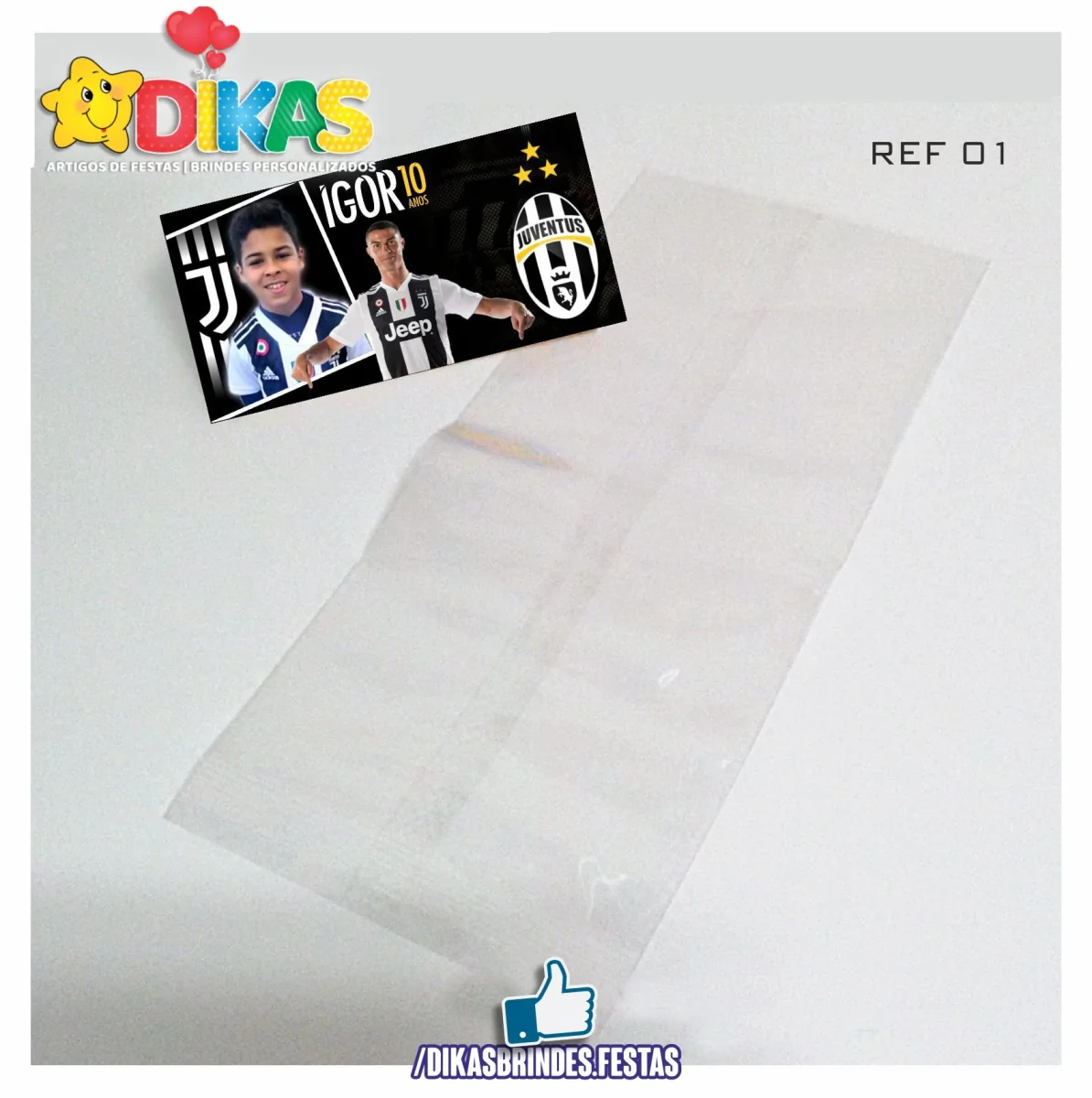 SACO PRENDA C/ TAG PERSONALIZADO - FUTEBOL