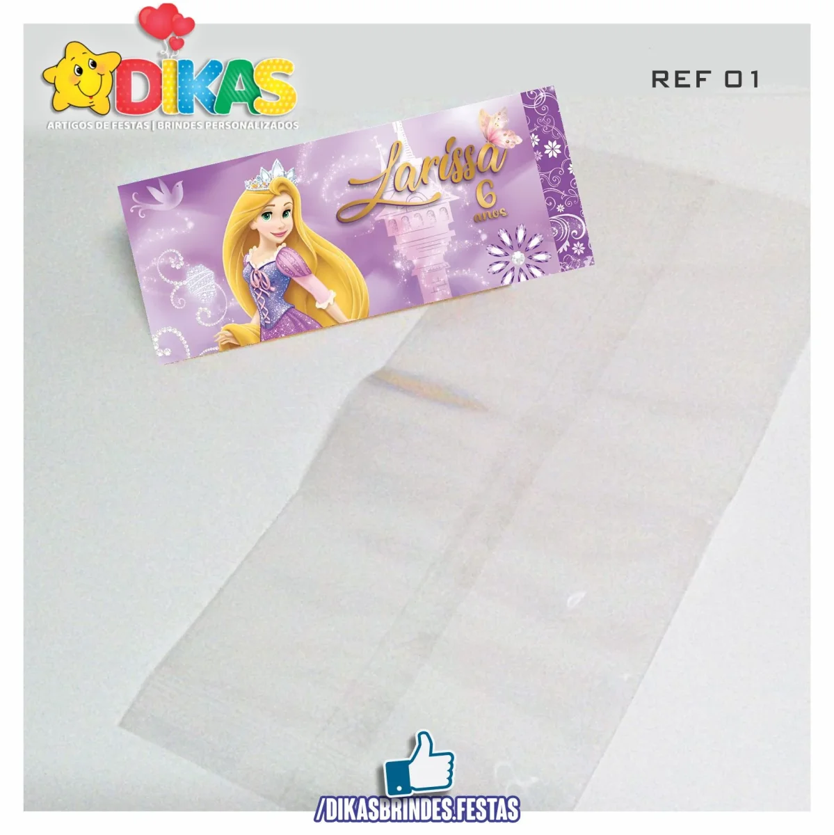 SACO PRENDA C/ TAG PERSONALIZADO - RAPUNZEL - Image 2