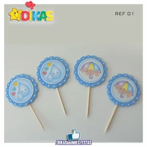 TOPPERS ARTESANAL - CHUVA DE AMOR