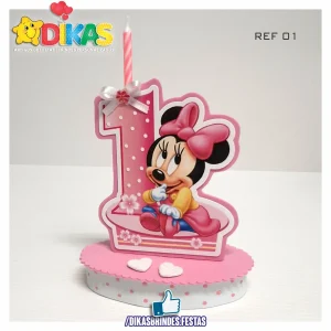 TOPO DE BOLO SIMPLES - MINNIE BABY