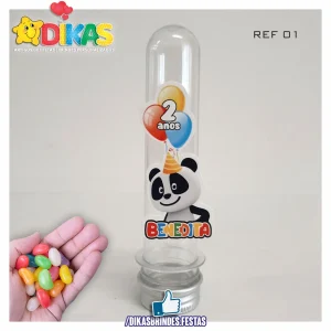 TUBETE PERSONALIZADO - PANDA E OS AMIGOS
