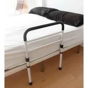 Barandilla Protectora Cama (Altura Cama de 42 a 54 cm), Barrera Cama Adultos Acolchada, Baranda para Cama Blanca | PEPE | P40021
