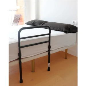 Barandilla Protectora Cama (Altura Cama de 42 a 54 cm), Barrera Cama Adultos Acolchada, Baranda para Cama Negra   | PEPE | P40020